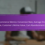E-commerce Metrics: Conversion Rate, Average Order Value, Customer Lifetime Value, Cart Abandonment Rate