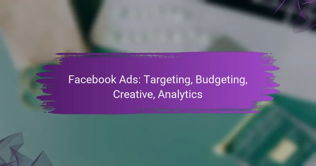 Facebook Ads: Targeting, Budgeting, Creative, Analytics