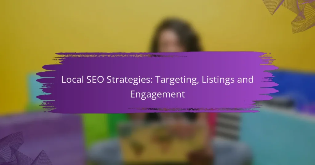 Local SEO Strategies: Targeting, Listings and Engagement