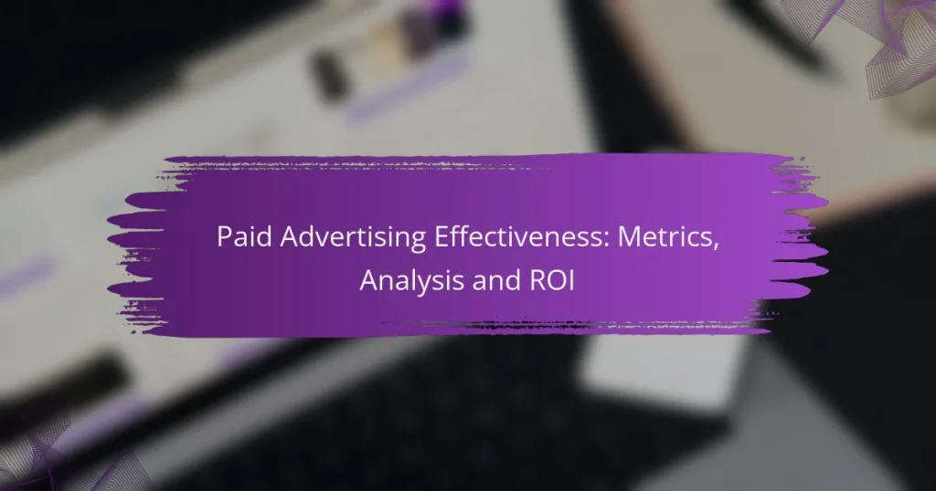 Paid Advertising Effectiveness: Metrics, Analysis and ROI