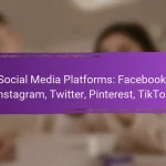Social Media Platforms: Facebook, Instagram, Twitter, Pinterest, TikTok
