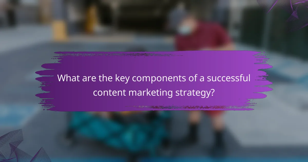 What are the key components of a successful content marketing strategy?